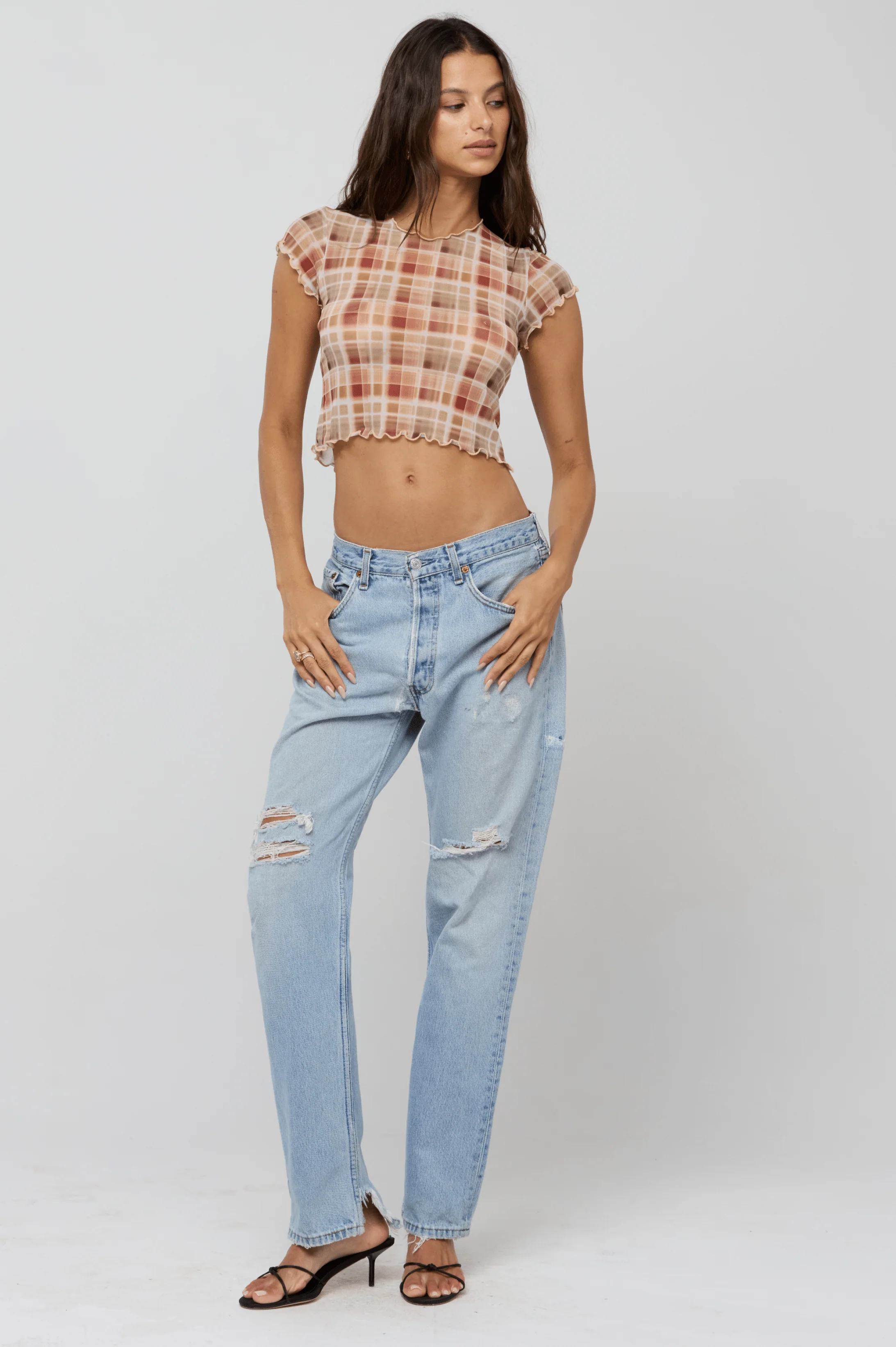 Baby Tee Mesh in Drift - Image 3