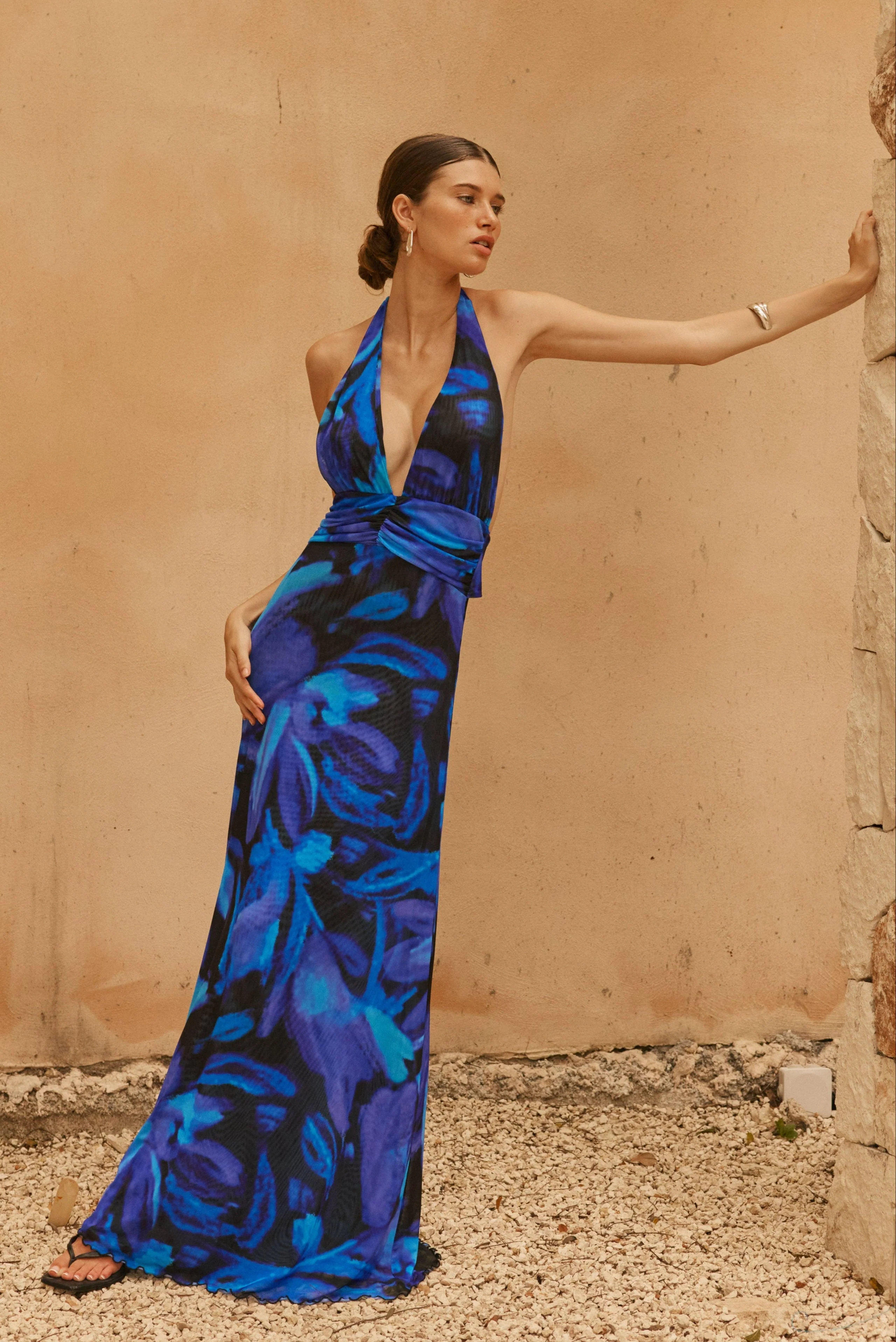 Chelsea Maxi Dress in Lagoon - Image 6