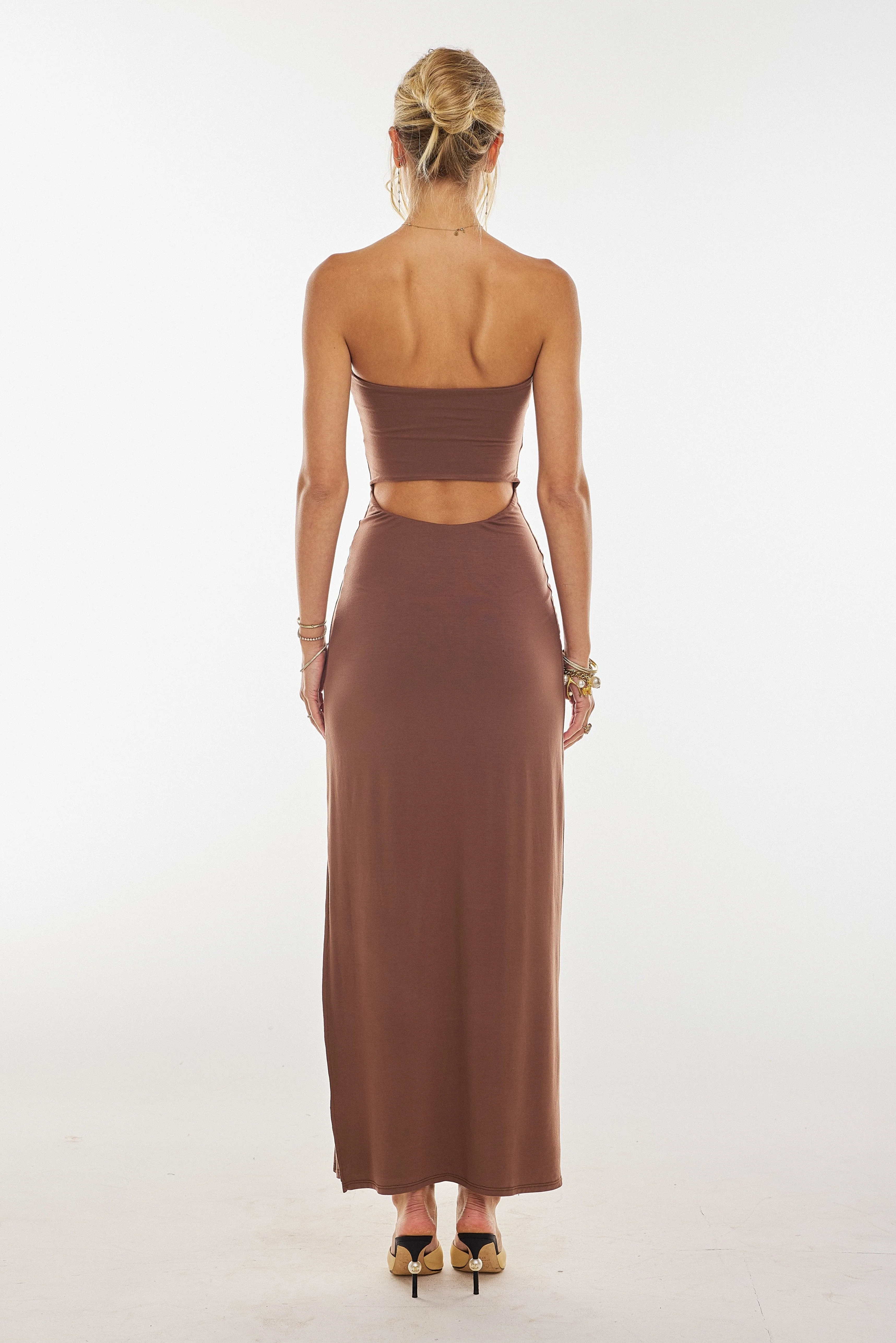 Demi Dress in Toffee Knit - Image 3