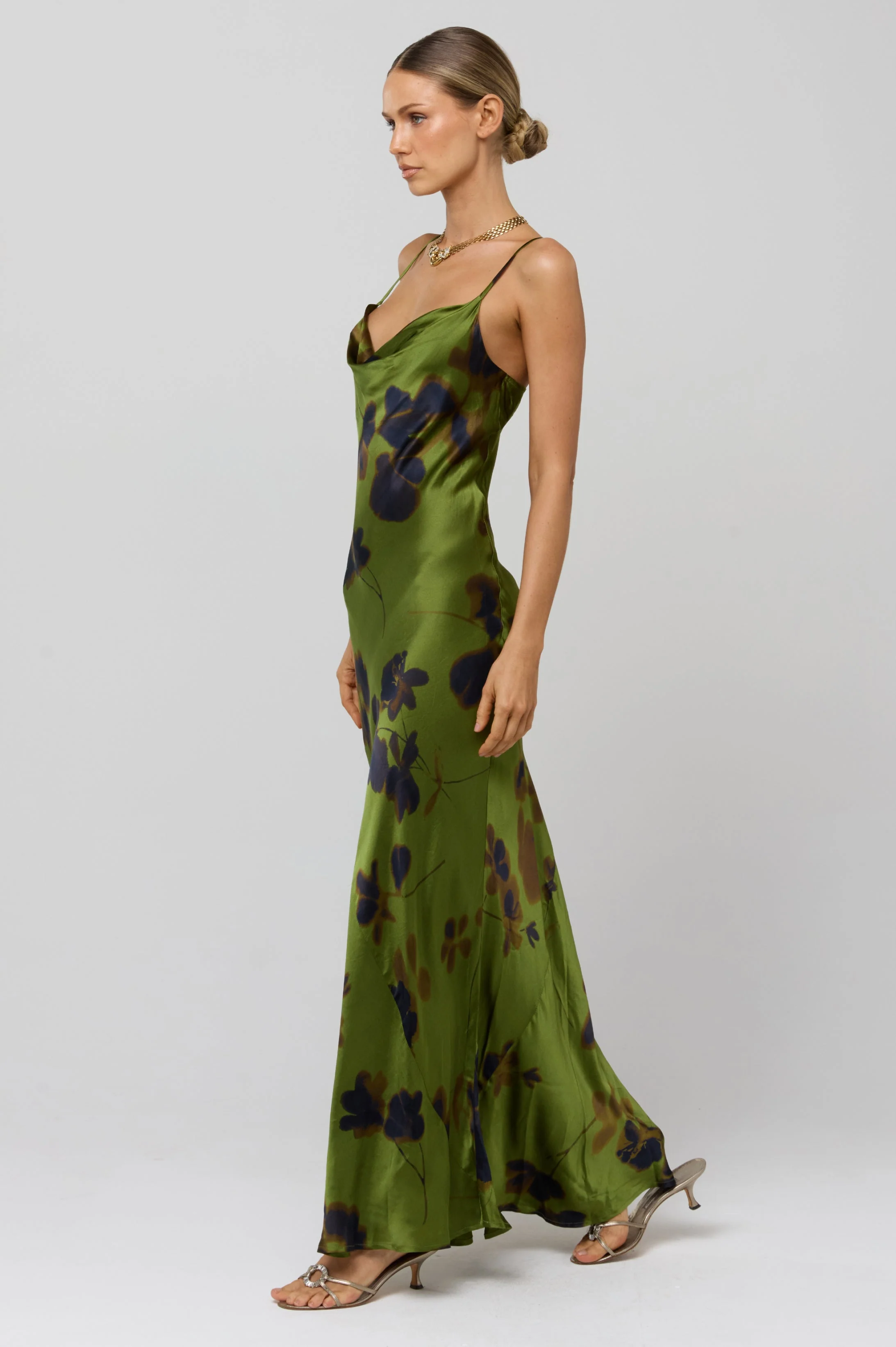 Margot Dress in Evergreen - Image 3