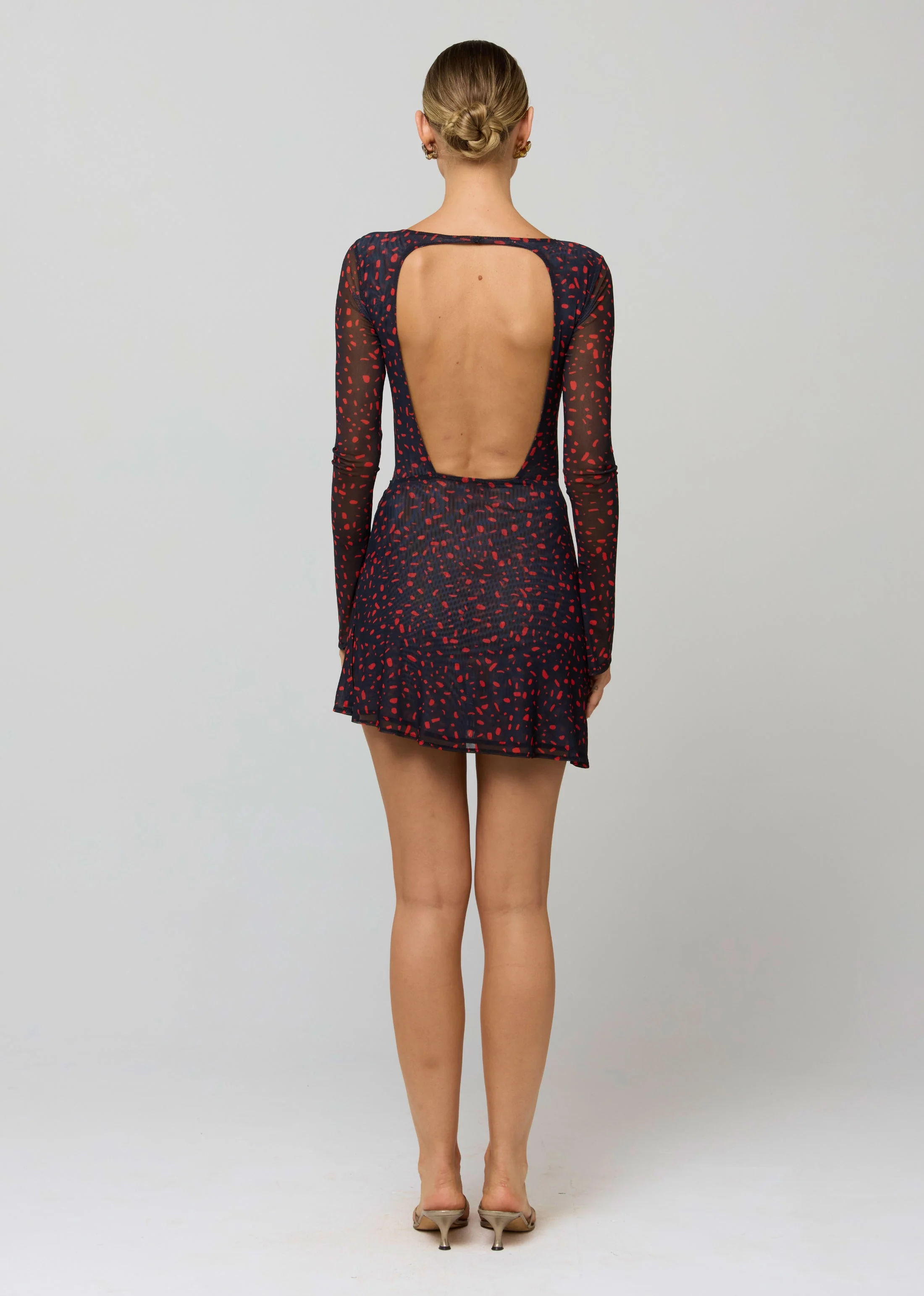 Mia Mini Dress in Rouge - Image 3