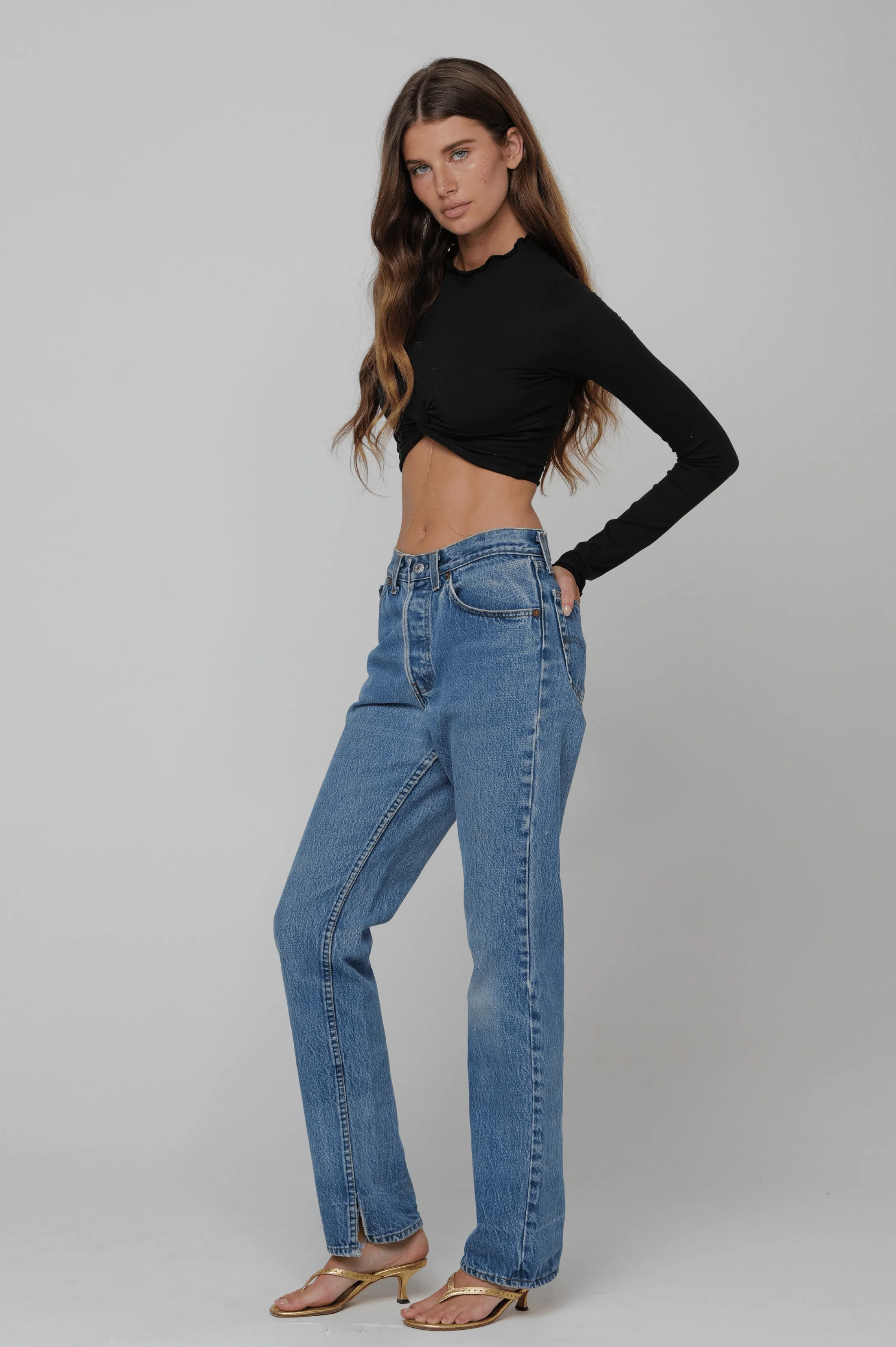 Shelby Top Second Skin in Black - Image 3