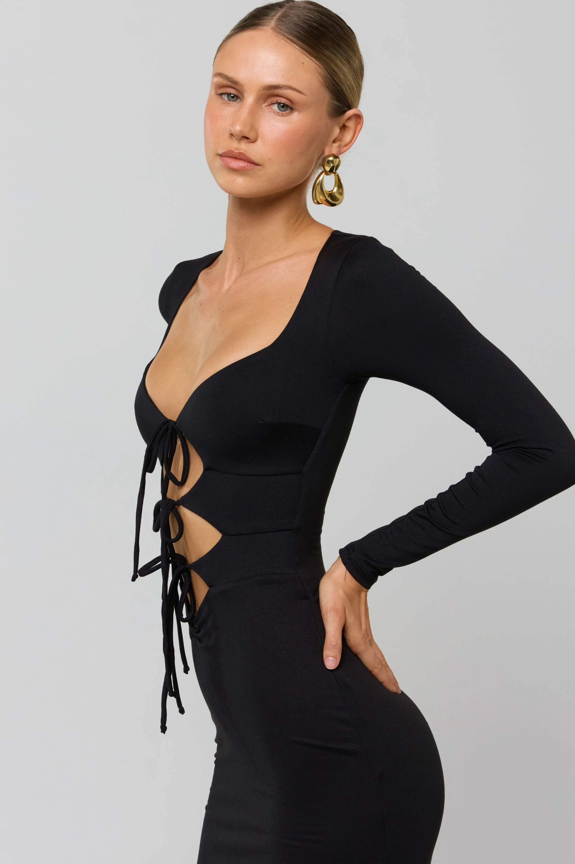 Simone Dress in Black - Image 5